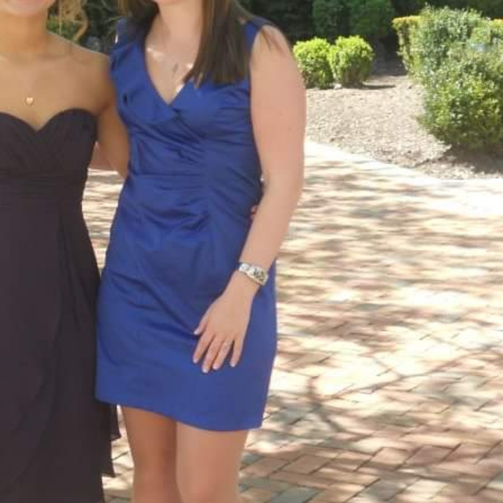 EUC Blue Cocktail Dress Jump Girl size 1/2